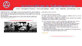 Sito de La Comunit&agrave; di Roma